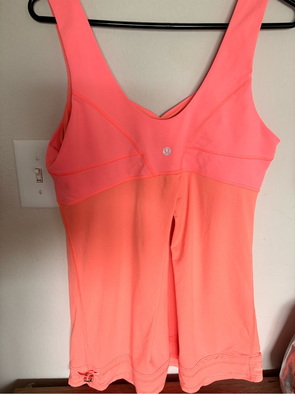 lululemon athletica Coral Pink Tank Top